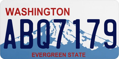 WA license plate ABQ7179