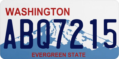 WA license plate ABQ7215