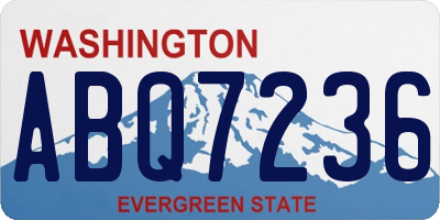 WA license plate ABQ7236