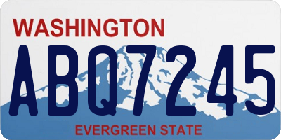 WA license plate ABQ7245