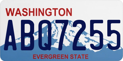 WA license plate ABQ7255