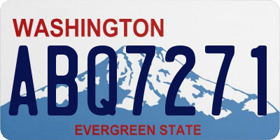 WA license plate ABQ7271