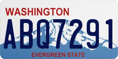 WA license plate ABQ7291