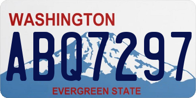 WA license plate ABQ7297