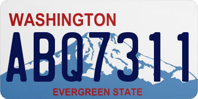 WA license plate ABQ7311