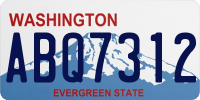 WA license plate ABQ7312