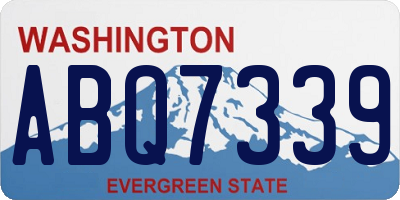 WA license plate ABQ7339