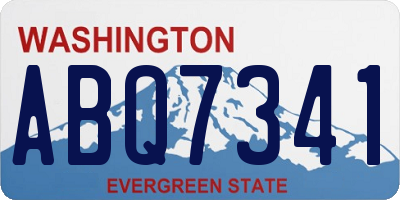 WA license plate ABQ7341