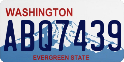 WA license plate ABQ7439