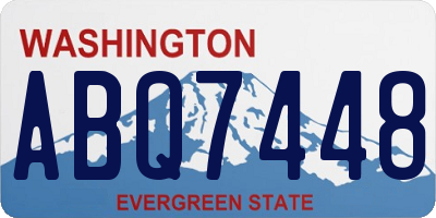 WA license plate ABQ7448
