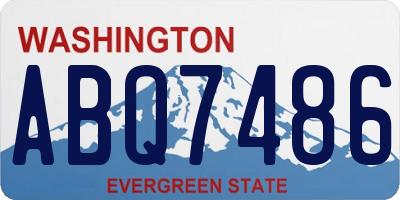 WA license plate ABQ7486