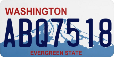 WA license plate ABQ7518