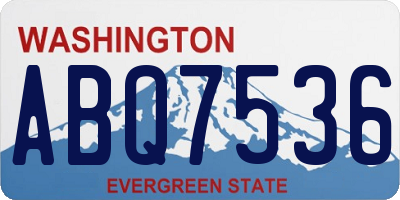 WA license plate ABQ7536