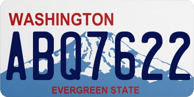 WA license plate ABQ7622