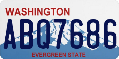 WA license plate ABQ7686
