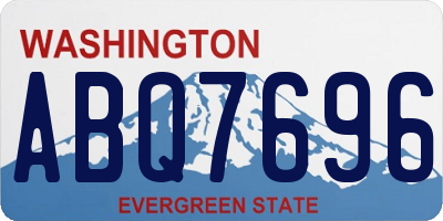 WA license plate ABQ7696