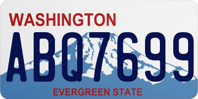 WA license plate ABQ7699