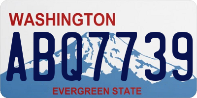 WA license plate ABQ7739
