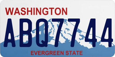 WA license plate ABQ7744