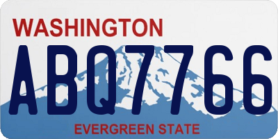 WA license plate ABQ7766