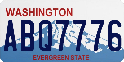WA license plate ABQ7776