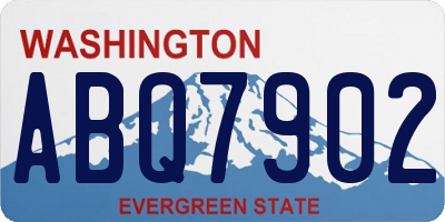WA license plate ABQ7902