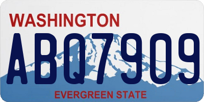 WA license plate ABQ7909