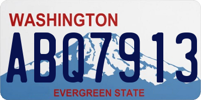 WA license plate ABQ7913