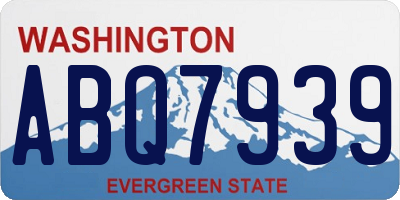 WA license plate ABQ7939