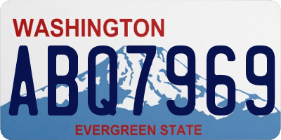 WA license plate ABQ7969
