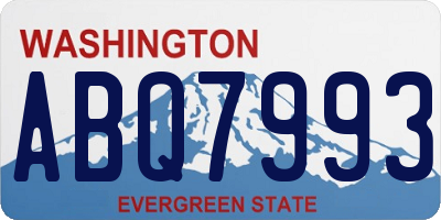 WA license plate ABQ7993