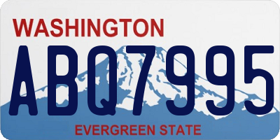 WA license plate ABQ7995