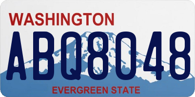 WA license plate ABQ8048