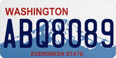 WA license plate ABQ8089