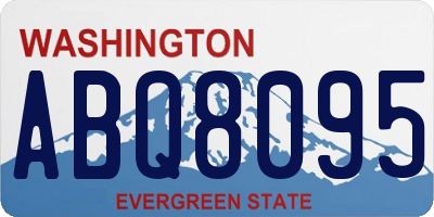 WA license plate ABQ8095