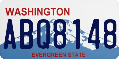 WA license plate ABQ8148