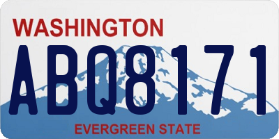 WA license plate ABQ8171