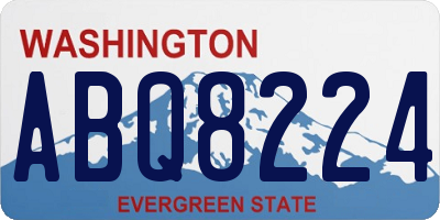 WA license plate ABQ8224
