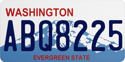 WA license plate ABQ8225