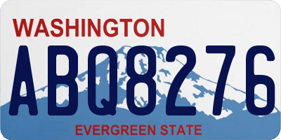 WA license plate ABQ8276