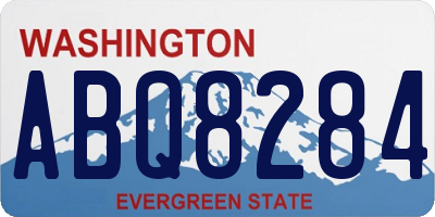 WA license plate ABQ8284