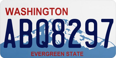 WA license plate ABQ8297