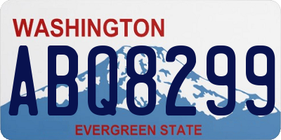 WA license plate ABQ8299