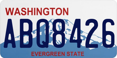 WA license plate ABQ8426
