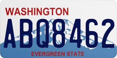 WA license plate ABQ8462