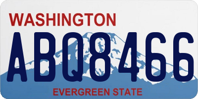WA license plate ABQ8466