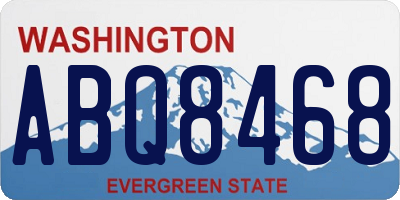 WA license plate ABQ8468