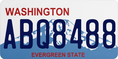 WA license plate ABQ8488