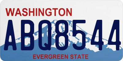 WA license plate ABQ8544