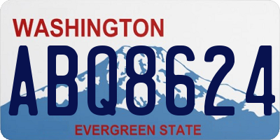 WA license plate ABQ8624